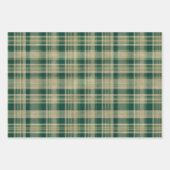 Green Cream Plaid Inpakpapier Vel (Voorkant 2)