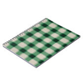 Green Cream Plaid Notitieboek (Linkerzijde)
