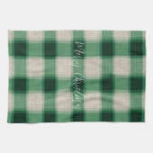 Green Cream Plaid Theedoek (Horizontaal)