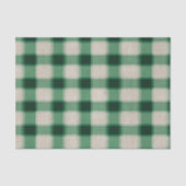 Green Cream Plaid Tissuepapier (Voorkant)