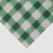 Green Cream Plaid Tissuepapier (Detail)