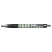 Green Cream Stripes Christmas Pen (Achterkant)