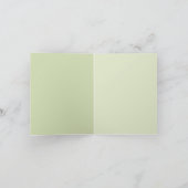 Green Cream Tulip Note Kaart (Binnen)