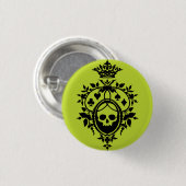 Green Crest met Skull en Cardsuit Button (Voorkant /achterkant)