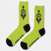 Green Crest met Skull en Cardsuit sokken (Links)