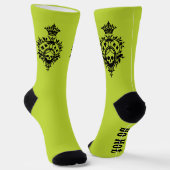 Green Crest met Skull en Cardsuit sokken (Gebogen)