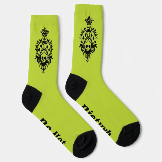 Green Crest met Skull en Cardsuit sokken (Rechts)