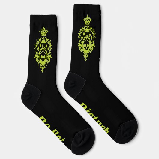 Green Crest met Skull en Cardsuit sokken (Rechts)