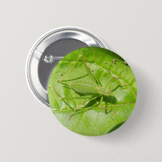 Green Cricket Camouflage Button (Voorkant /achterkant)