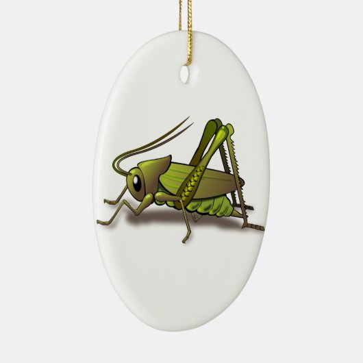 Green Cricket Insect Keramisch Ornament (Rechts)