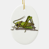 Green Cricket Insect Keramisch Ornament (Achterkant)