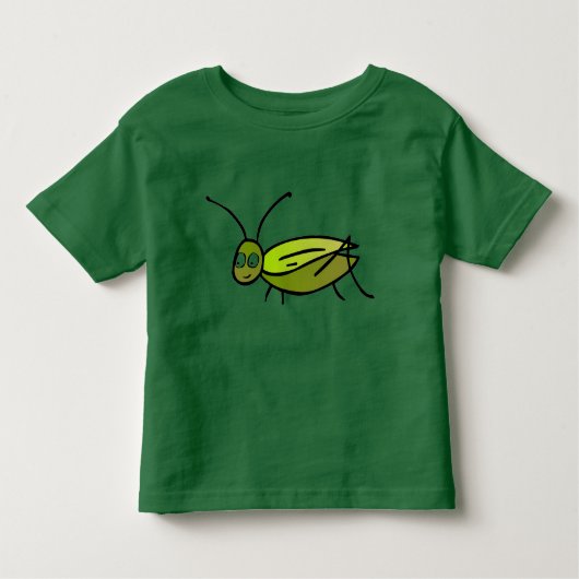 Green Cricket Toddler T-shirt (Voorkant)