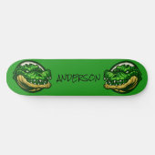 Green Croc-thema Persoonlijk Skateboard (Horizontaal)