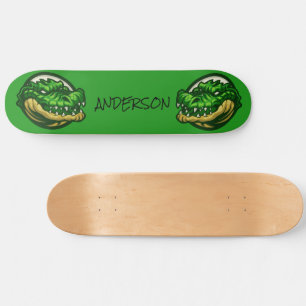 Green Croc-thema Persoonlijk Skateboard