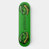 Green Croc-thema Persoonlijk Skateboard (Voorkant)