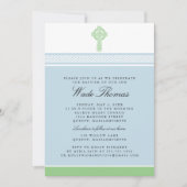 Green Cross Baptism Christening Kaart (Voorkant)