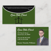 Green Cross Pastor of Deacon Church Visitekaartje (Voorkant / Achterkant)