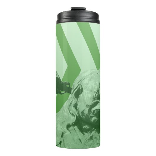 Green Crow Tengu | Japanese Yokai Thermosbeker (Voorkant)