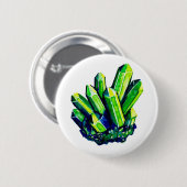 Green Crystal Button (Voorkant /achterkant)
