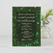 Green Crystal Glitter Kaart (Staand voorkant)