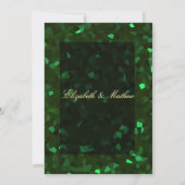 Green Crystal Glitter Kaart (Achterkant)
