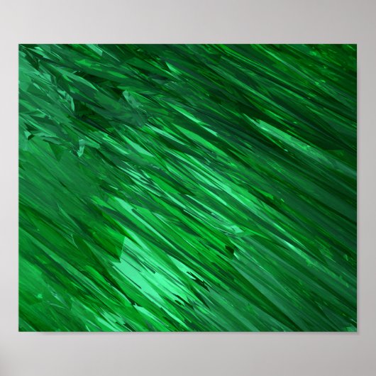 Green Crystals Poster (Voorkant)