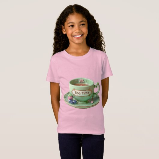 Green Cup, Raspberry en Blueberry T-shirt (Voorkant volledig)