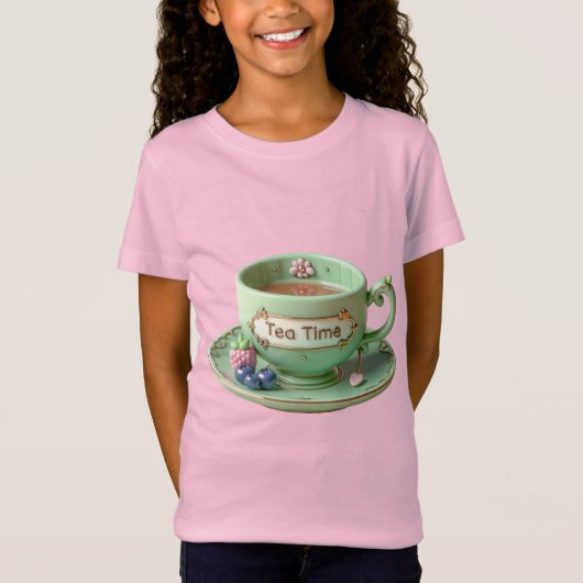 Green Cup, Raspberry en Blueberry T-shirt (Voorkant)