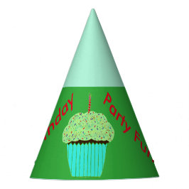 Green Cupcake Balloons Birthday Petten Feesthoedjes