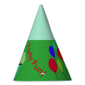 Green Cupcake Balloons Birthday Petten Feesthoedjes (Rechts)