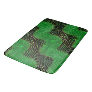 Green curve and clear points on dark background badmat