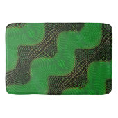 Green curve and clear points on dark background badmat (Voorkant)