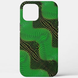 Green curve and clear points on dark background Case-Mate iPhone case