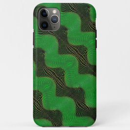 Green curve and clear points on dark background Case-Mate iPhone case
