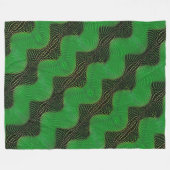 Green curve and clear points on dark background fleece deken (Voorkant (Horizontaal))