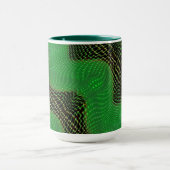 Green curve and clear points on dark background mok (Midden)