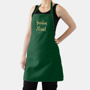 Green Custom Business Apron Bewerkbaar Schort