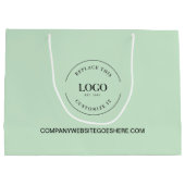 Green Custom Business Company website Uw Logo Groot Cadeauzakje (Achterkant)