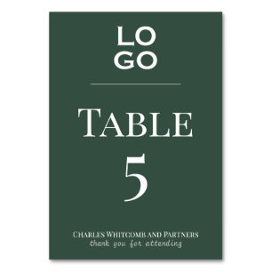 Green Custom Logo Business of Corporate Event Kaart