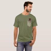 Green Custom Pet van het Engelse Mastiff Army T-shirt (Voorkant volledig)