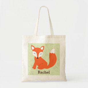 Green Cute Baby Fox Persoonlijk Tas