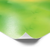 Green cute frog foto afdruk (Hoek)