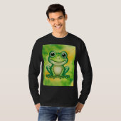 Green cute frog t-shirt (Voorkant volledig)