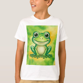 Green cute frog t-shirt