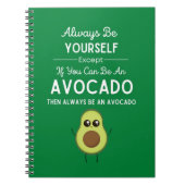 Green Cute Funny Avocado Gifts For Kids Fruit Notitieboek (Voorkant)