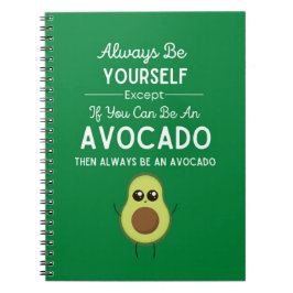 Green Cute Funny Avocado Gifts For Kids Fruit Notitieboek