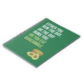 Green Cute Funny Guacamole Gifts Avocado Fruit Notitieboek (Linkerzijde)