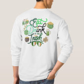 Green cute rainbow party patrick's day t-shirt (Achterkant)