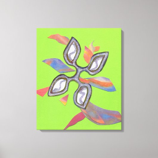 "Green Cutting Edge" Fine Art Canvas Print (Voorkant)