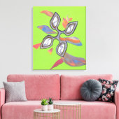 "Green Cutting Edge" Fine Art Canvas Print (Insitu (Woonkamer))